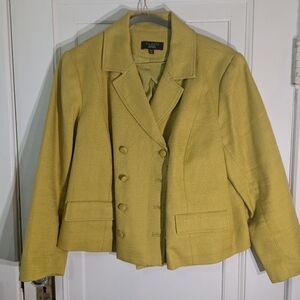 Talbot's Chartreuse Blazer